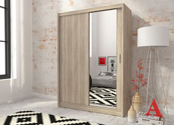 MATEO I 130 SONOMA modernaus stiliaus spinta stumdomom durim svetainei, miegamajam, prieškambariui, vaikų, jaunuolio kambariui, biurui